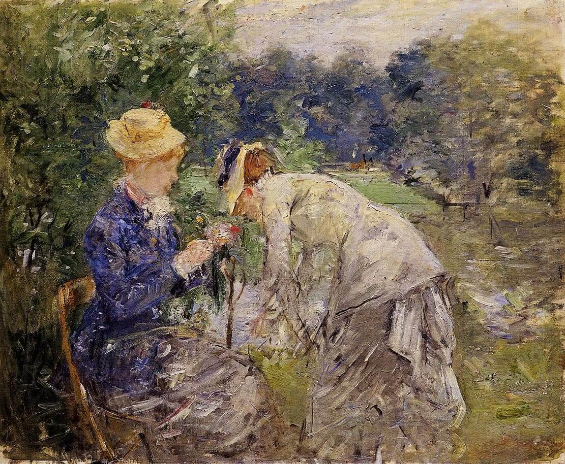 “No Bois de Boulogne” de Berthe Morisot