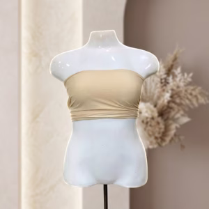 blusa gravatinha renda premium plus size top bege 1 1