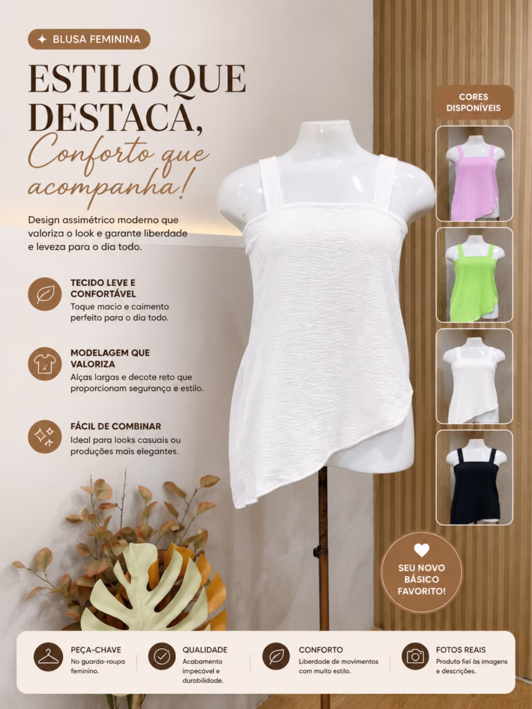 moda plus size feminina blusa luane conforto e estilo 3