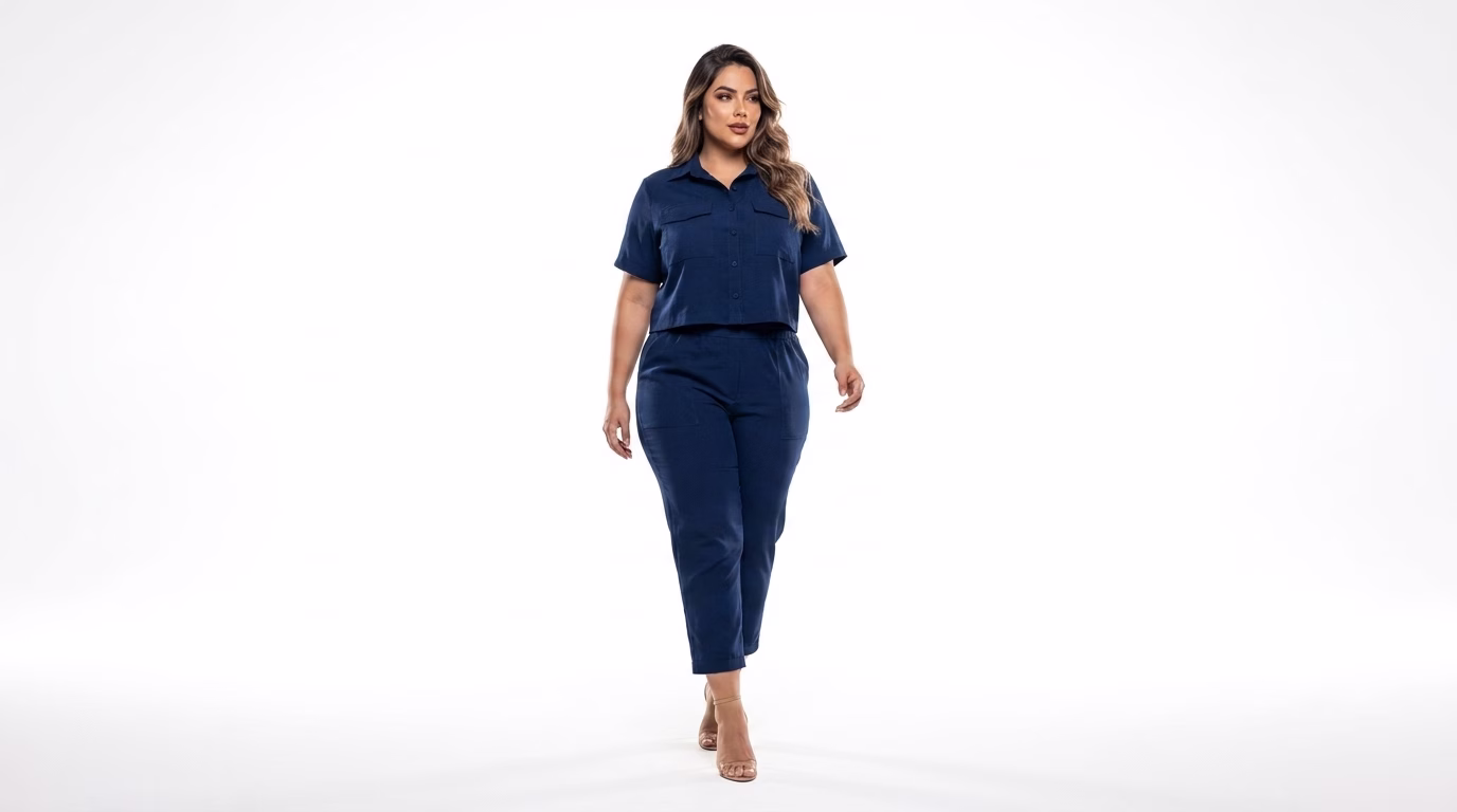 Calça Plus Size Alfaiataria Eridan Cós Elástico e Zíper Dourado Premium (G ao GG do 44 ao 54) - Imagem 21