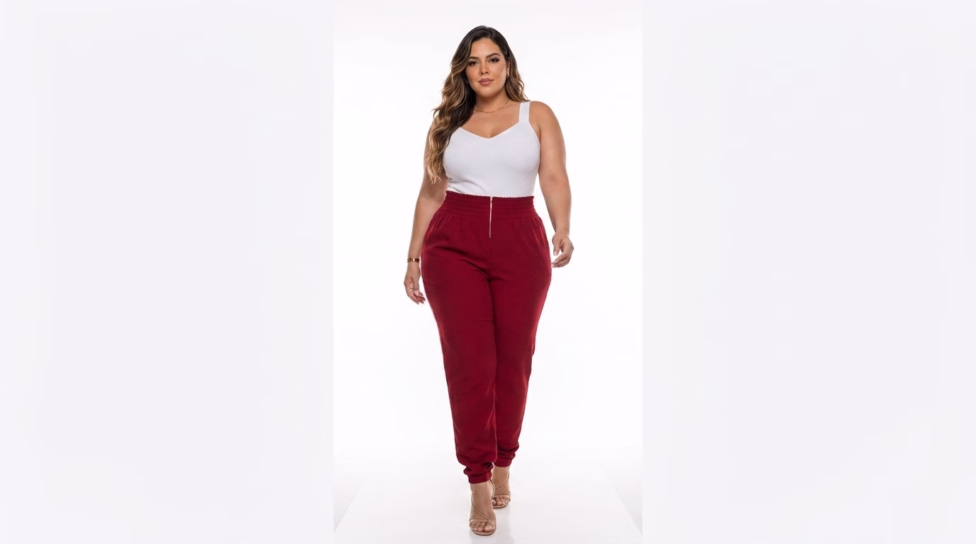 Calça Plus Size Alfaiataria Eridan Cós Elástico e Zíper Dourado Premium (G ao GG do 44 ao 54) - Imagem 33