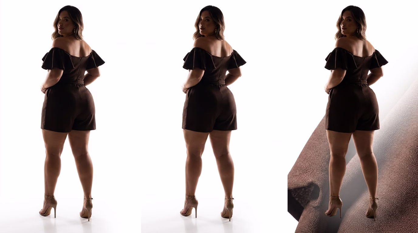 Macaquinho Eva Plus Size com Cinto | Tamanho 44 ao 54 25 Macaquinho Eva Plus Size com Cinto | Tamanho 44 ao 54 - Imagem 25